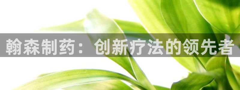 老哥俱乐部是干什么的：翰森制药：创新疗法的领先者