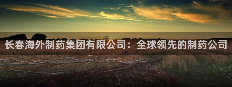 老哥吧九游会：长春海外制药集团有限公司：全球领先的制药公司
