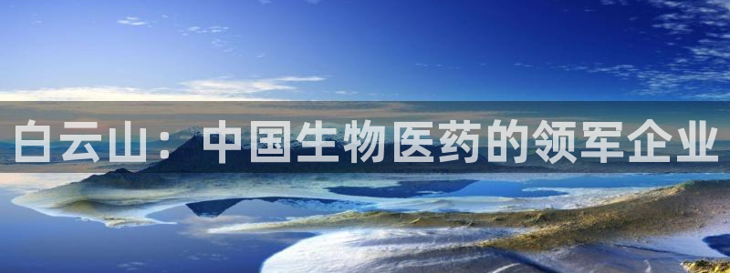 九游会老哥俱乐部：白云山：中国生物医药的领军企业