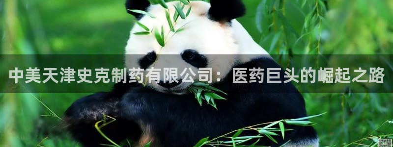 九游会老哥俱乐部官网：中美天津史克制药有限公司：医药巨头的崛起之路