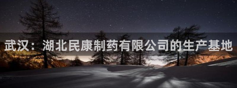 九游老哥俱乐部官网登录不了：武汉：湖北民康制药有限公司的生产基地